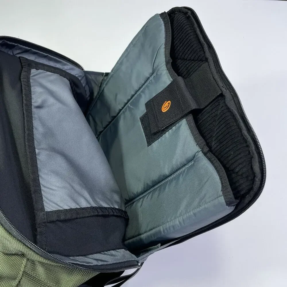 Timbuk Messenger Bag Multi Pockets Shoulder Strap Green Orange Commute Office
